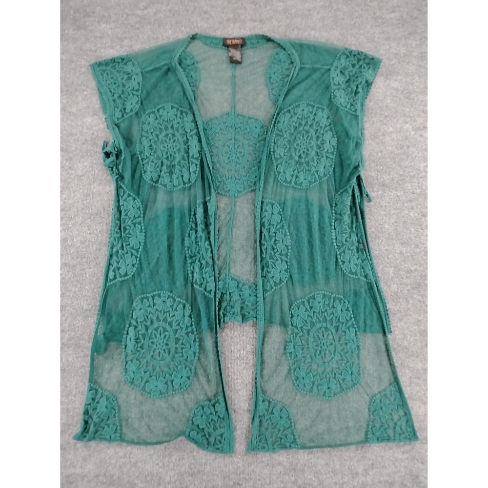 Cottagecore Boho Floral Lace Kimono Shyanne Open Front Cardigan Festival Resort